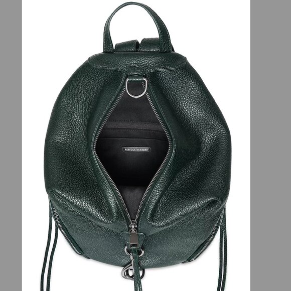 Rebecca Minkoff Julian Leather Backpack Bottle Green LIKE NEW main image 4